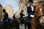 Noble men take part in the procession celebrating St. Efisio, in Cagliari, Sardinia, Italy, May 1, 2009.