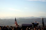 The Reagan family's pastor speaks at the funeral service for former President Ronald Reagan at the Ronald Reagan Presidential Library in Simi Valley, Friday, June 11, 2004.